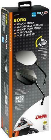 Lampa Motorcycle Mirrors 2pcs Black