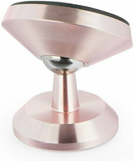 Rotation Universal Magnetic Phone Holder Βάση Κινητού Αυτοκινήτου με Μαγνήτη Ροζ
