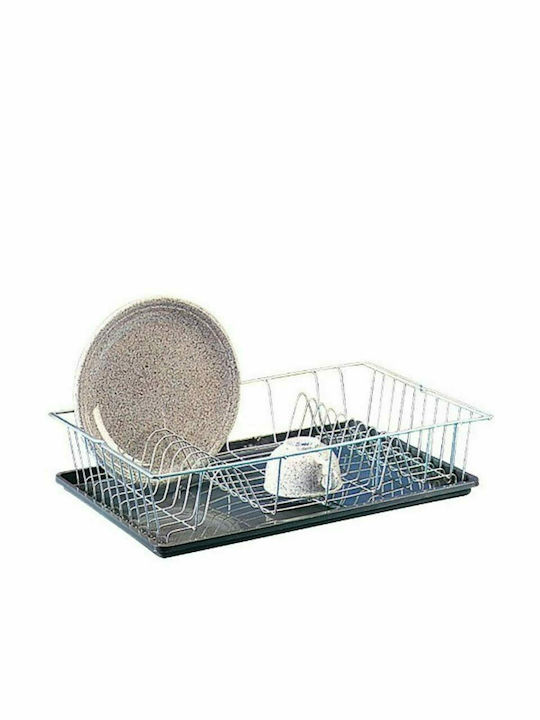 Metaltex Colonia Στραγγιστήρι Νεροχύτη Μεταλλικό Ασημί 48x30cm