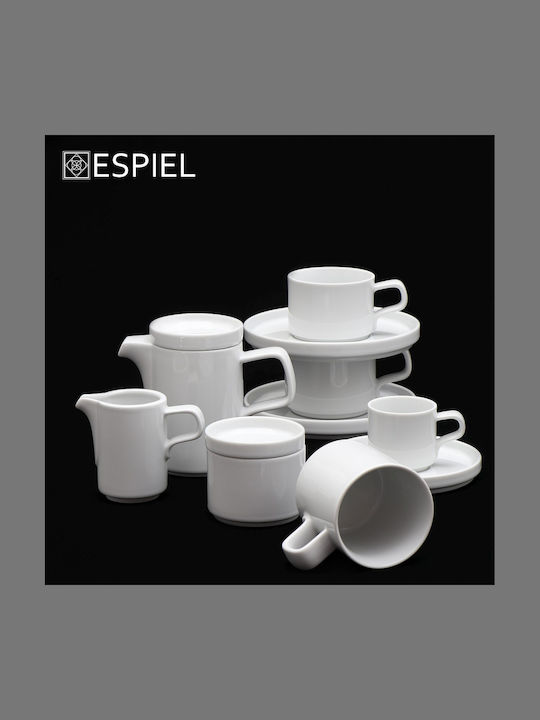 Espiel Good Mood Σετ Τσαγιού από Πορσελάνη Λευκή 380ml 2τμχ