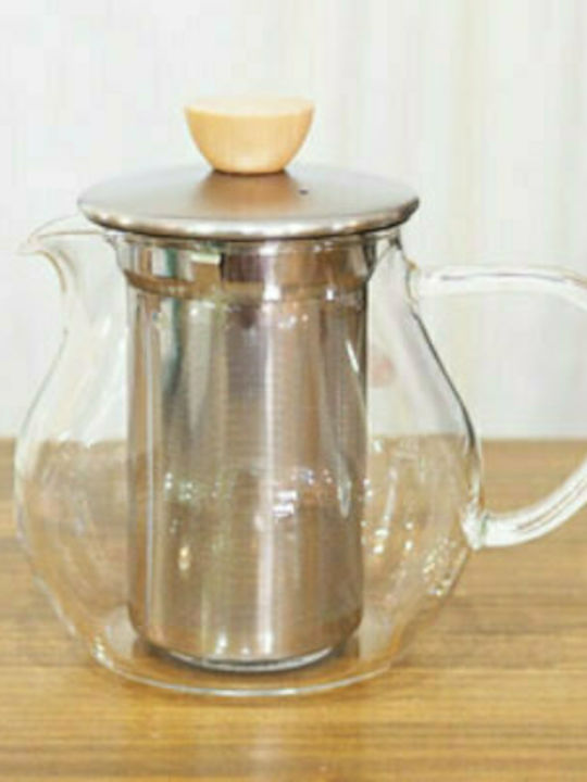 Hario Tea Pitcher Ceainic cu Filtru Sticlă Transparent 450ml