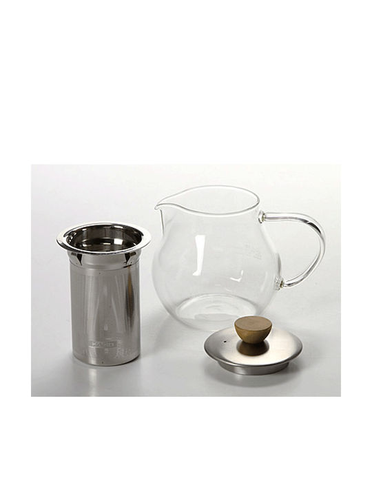 Hario Tea Pitcher Ceainic cu Filtru Sticlă Transparent 450ml