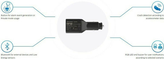 Teltonika GPS-Tracker FMP100 GNSS / GPRS / GSM / Bluetooth für Autos Mini-Feuerzeug
