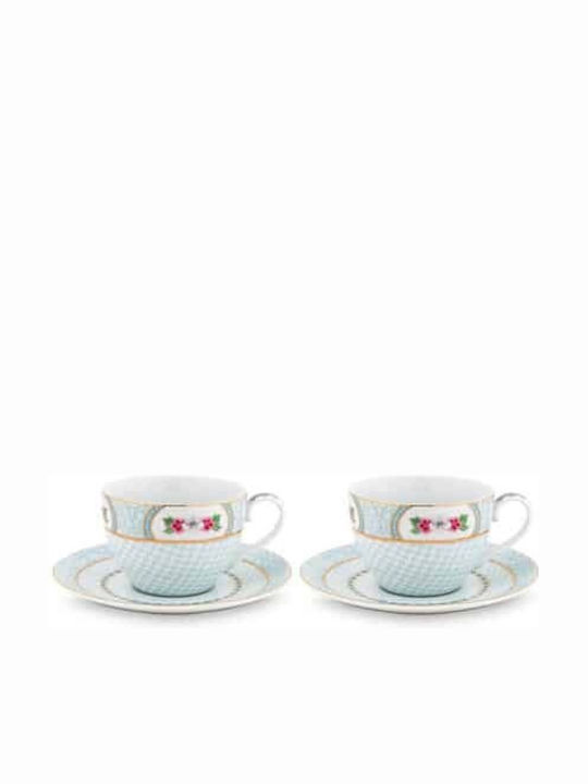 PiP Studio Blushing Birds Porcelain Cappuccino Cup Set 280ml White 2pcs