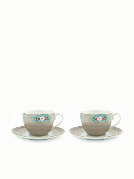 PiP Studio La Majorelle Σετ Φλιτζάνια Espresso από Πορσελάνη Ροζ 120ml 2τμχ