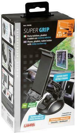 Lampa Super Grip Car Mobile Mount with Adjustable Hooks Silver