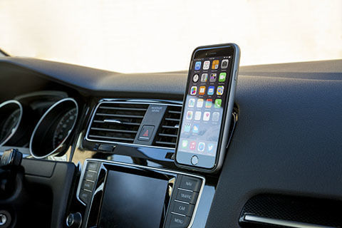 Auto-T Magnet Air Vent Holder Gerätehalterung mit Magnet für Auto Schwarz