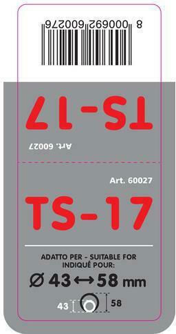 Lampa Μπούκα Εξάτμισης Universal TS-17 L 43->58mm