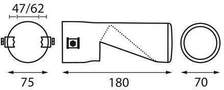 Lampa Μπούκα Εξάτμισης TS-70 Universal Κομμένη 45-72mm