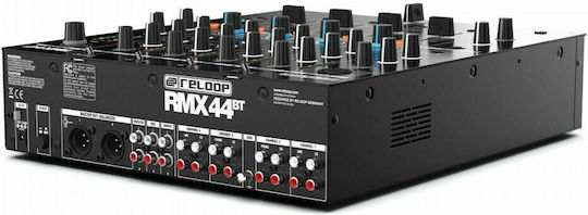 Reloop RMX-44 BT Ψηφιακή Κονσόλα 4.0 Καναλιών / 1 Εισόδο XLR & Bluetooth