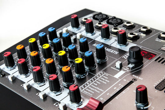 Allen & Heath ZED6FX Analog 6 Channel Console with Phantom Power & 2 XLR Inputs