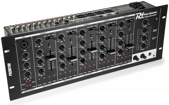 Power Dynamics PDZM700 172.750 Αναλογικός Μίκτης 6.0 Καναλιών / 1 Εισόδο XLR