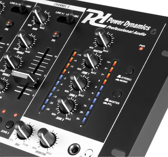 Power Dynamics PDZM700 172.750 Αναλογικός Μίκτης 6.0 Καναλιών / 1 Εισόδο XLR