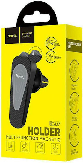 Hoco CA37 Magnetic Holder Emergency Tool Car Mobile Mount 3.5" - 6" with Magnet Black