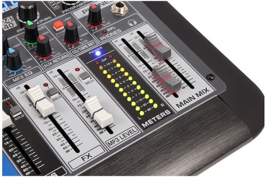 Power Dynamics PDM-S804 172.622 Αναλογική Κονσόλα 8 Καναλιών με Phantom Power & 4 Εισόδους XLR & Bluetooth