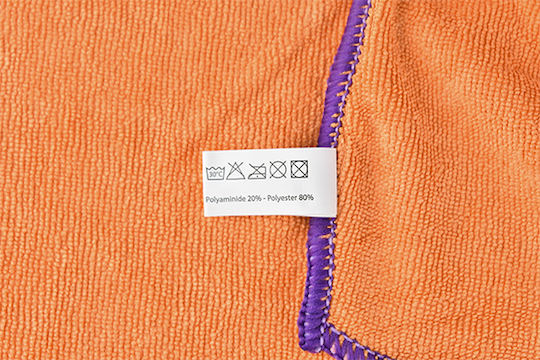 Cartech Special Orange Cloth Microfiber Cleaning for Windows Car 300gsm Orange 60x40cm