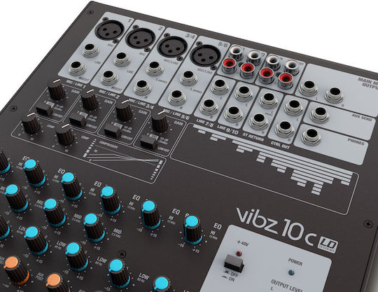 Vibz 10 C LDVIBZ10C Аналогова конзола 10 канала с Фантомно захранване & 4 XLR входове