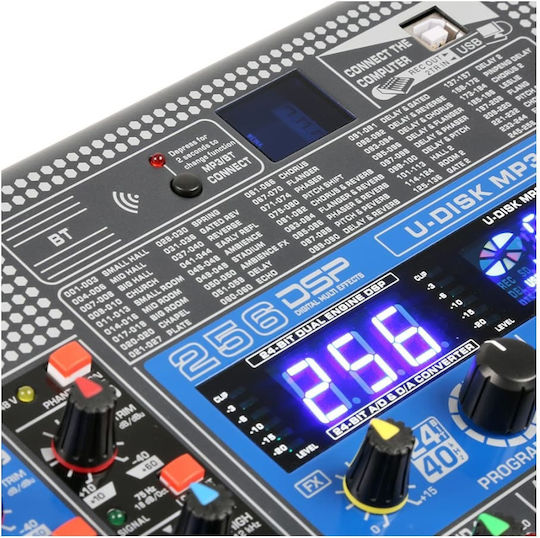 Power Dynamics PDM-S1604 172.626 Αναλογική Κονσόλα 16 Καναλιών με Phantom Power & 10 Εισόδους XLR & Bluetooth