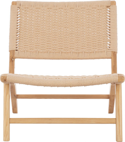 Πολυθρόνα Anika 67.5x75x73.5cm Μπεζ