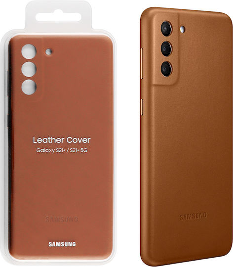 Samsung Leather Cover Back Cover Δερμάτινο Καφέ (Galaxy S21+ 5G)