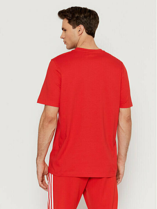 Adidas Trefoil T-shirt Bărbătesc cu Mânecă Scurtă Roșu