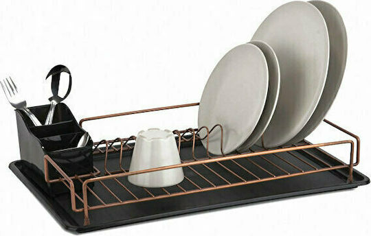Tekno-Tel Metallisches Schwarz Spülbeckenablauf 47x32x9cm