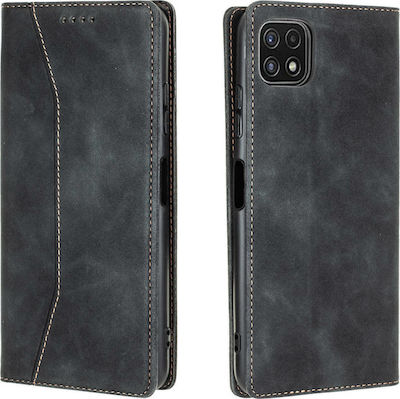 Bodycell PU Leather Wallet Δερματίνης Μαύρο (Galaxy A22 5G)