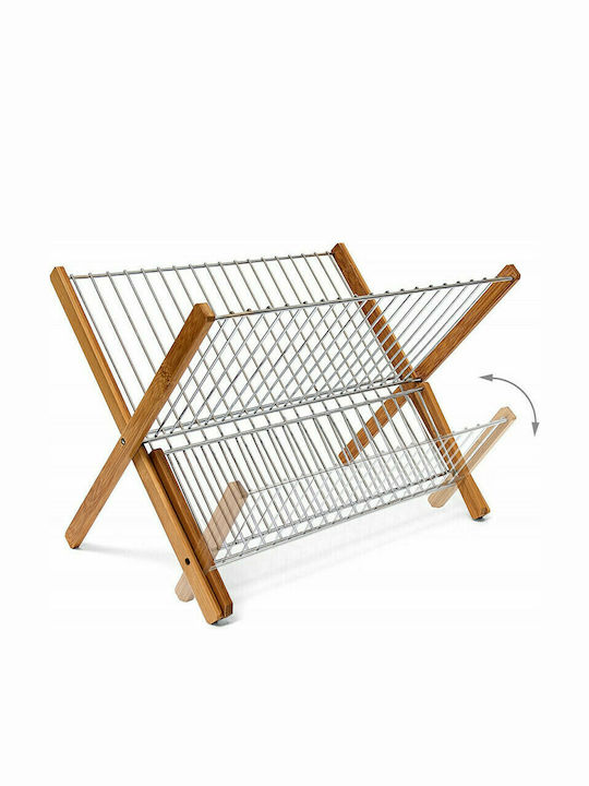Relaxdays Sink Strainer Inox Brown 27x38x29cm