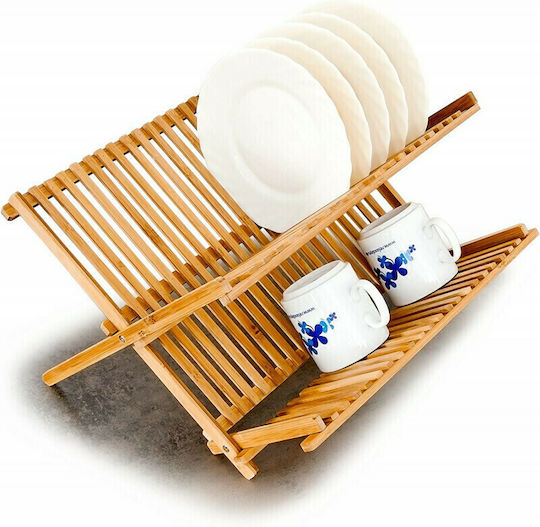 Relaxdays Wooden Brown Sink Strainer 24.5x42x33cm