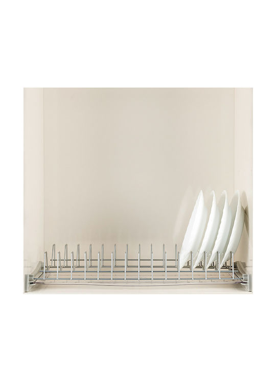 Starax Cabinet Dish Rack Metallic in Silver Colour 45cm