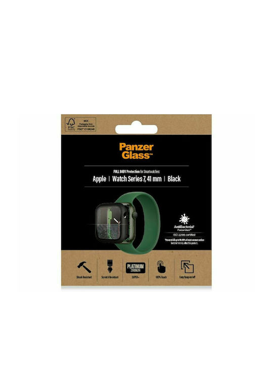 PanzerGlass Full Face Tempered Glass for the Apple Watch 41mm 1pcs 3663 Black