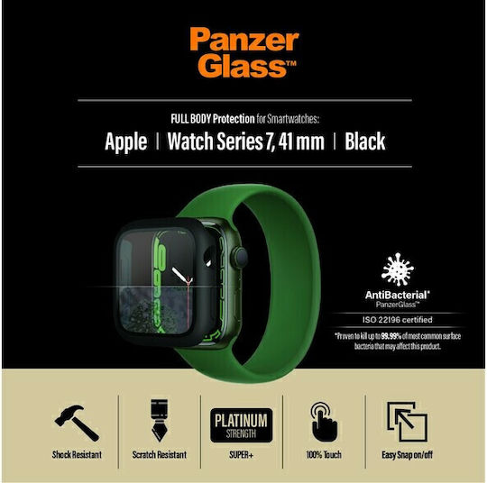 PanzerGlass Full Face Tempered Glass για το Apple Watch 41mm 1τμχ 3663 Black