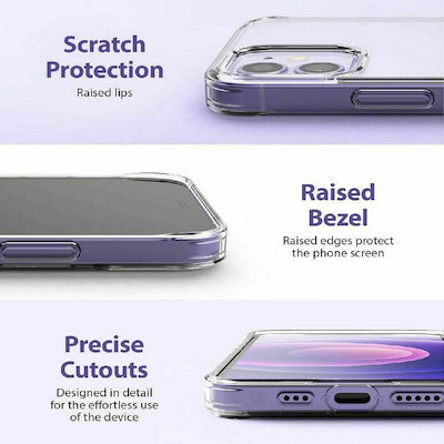 Ringke Fusion Silicone Back Cover Transparent (iPhone 12 / 12 Pro)