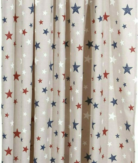 Viopros Kids Rod Pocket Curtain Sky Red 651734 140x270cm