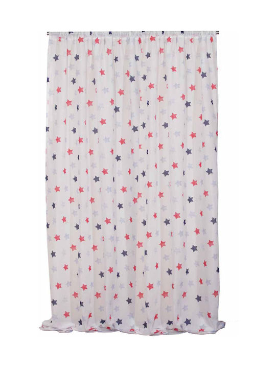 Viopros Kinder Vorhang Fränkie mit Borte Blue 651772 140x270cm