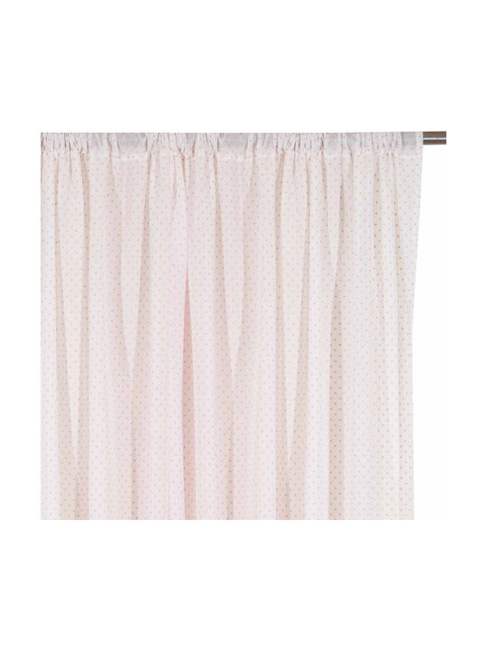 Viopros Kids Rod Pocket Curtain Confetti Pink 651475 140x270cm