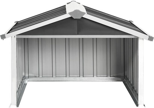 vidaXL Mower Shed for Robotic Lawnmower 92x97x63 cm made of Galvanized Steel - Carbon Grey 150909