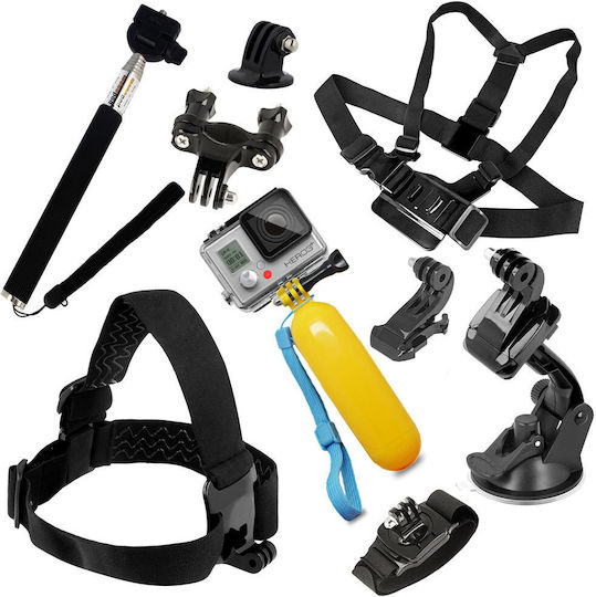 Hurtel 9 in 1 Set accesorii pentru GoPro Hero1 / Hero2 / Hero3 / Hero3+ / Hero4 Hero 4 / Hero 3 / Hero 3+ / Hero 5 / Hero 6 / Hero 7