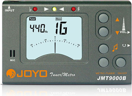 Joyo Chromatisch Tuner / Metronom JMT-9000B in Schwarz Farbe