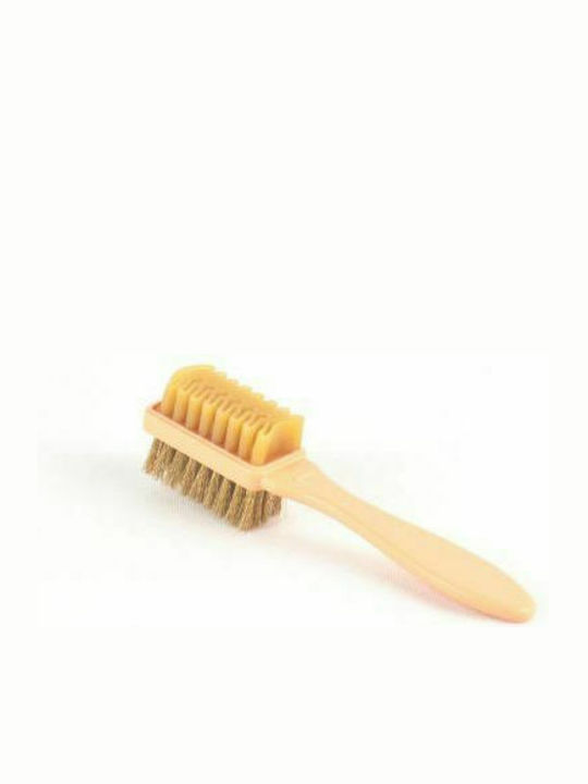 Tarrago Shoe Brush Double-Sided Brass and Rubber Bristle 1pcs