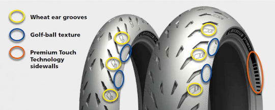 Michelin Power 5 120/70ZR17 58W Tubeless Sport Motorradreifen Vorderreifen