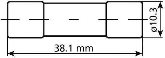 Lampa AGU Glass Fuse 25A Car Fuse Glass Round