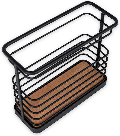 General Trade Metallic Black Cutlery Drainer 16x7x7cm