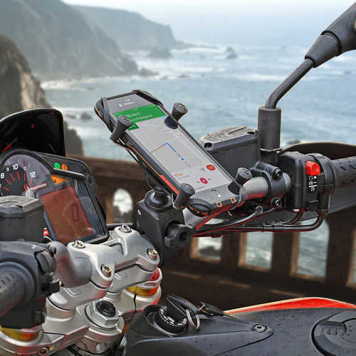 RAM Mount Mount Phone Motorcycle with Adjustable Arm 5.5" for Steering Wheel