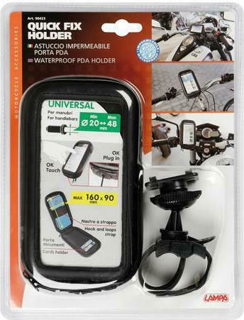 Lampa Quick fix Mount Phone Motorcycle with Waterproof Case for Steering Wheel