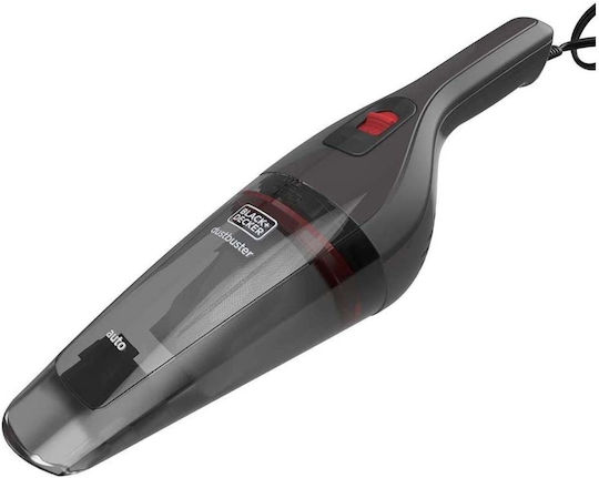 Black & Decker Car Handheld Vacuum Dry Vacuuming with Power 8.8W & Lighter Cable 12V