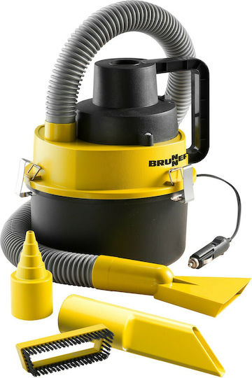 Brunner Car Handheld Vacuum with Cigarette Lighter Cable 12V 150W Black Yellow