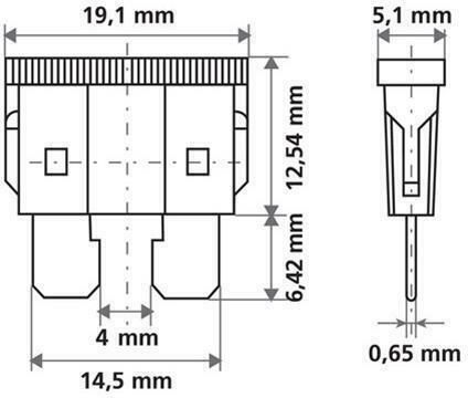 Lampa Smart-Led Indicator Fuses 12/32V 20A Σετ Ασφάλειες Αυτοκινήτου Μαχαιρωτές 6τμχ