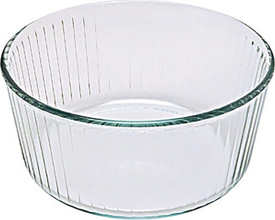 Pyrex Soufflé Glass Round Heat-Resistant Cookware for Souffle 21x21x10cm