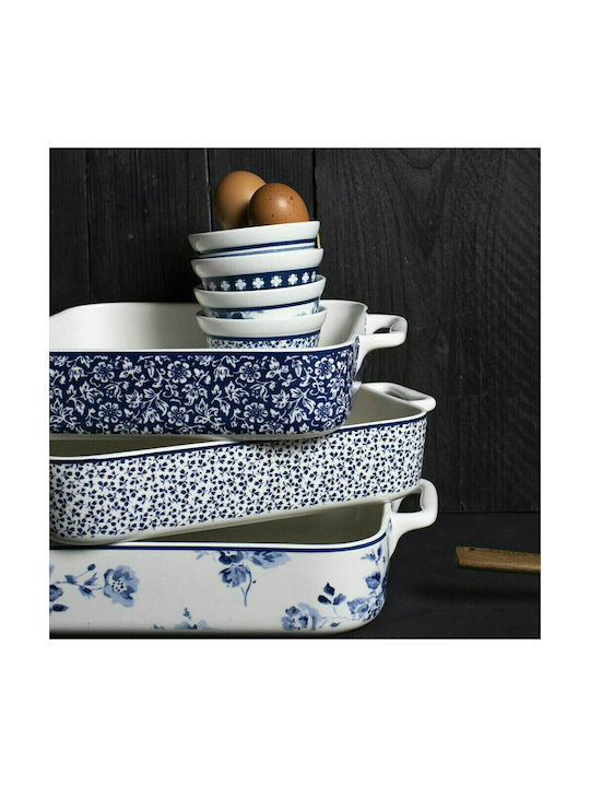 Laura Ashley China Rose Ceramic Rectangular Heat-Resistant Cookware 32x22.5x6cm
